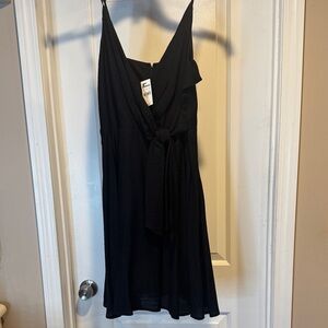 Express Black Tie-Front Sleeveless Dress NWT Size Medium